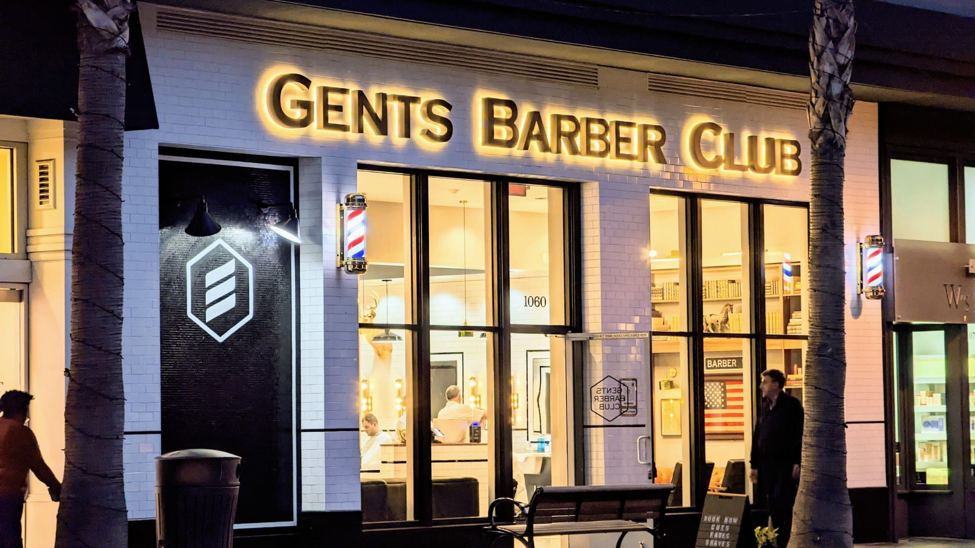 Gents Barber Club website and branding showcase by Saad Ali